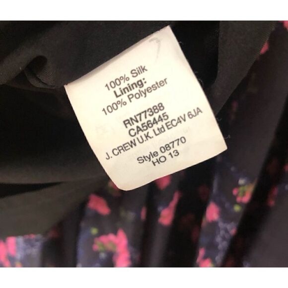 Madewell Silk Dress in Night Orchid Floral Size 6 / excellent - Picture 8 of 8